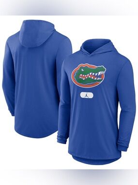 NCAA Jordan Brand Florida Gators Primetime Hoodie Tee 🐊 Royal Blue Large